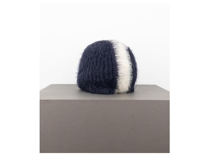 Beanie Fuzzy Mohawk Prada AW07 Blu navy - vista 3