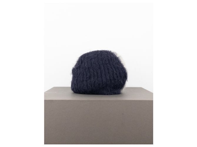 Beanie Fuzzy Mohawk Prada AW07 Blu navy - vista 4