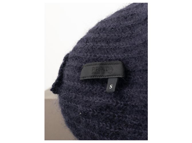 Beanie Fuzzy Mohawk Prada AW07 Blu navy - vista 7