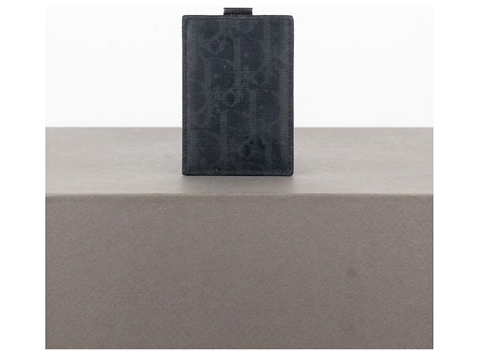Portacarte Dior Homme Oblique Diorissimo Monogramma Nero - vista 4