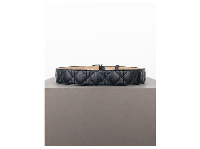 Cinturón de cuero con logo 'Lady Dior' - vista 4