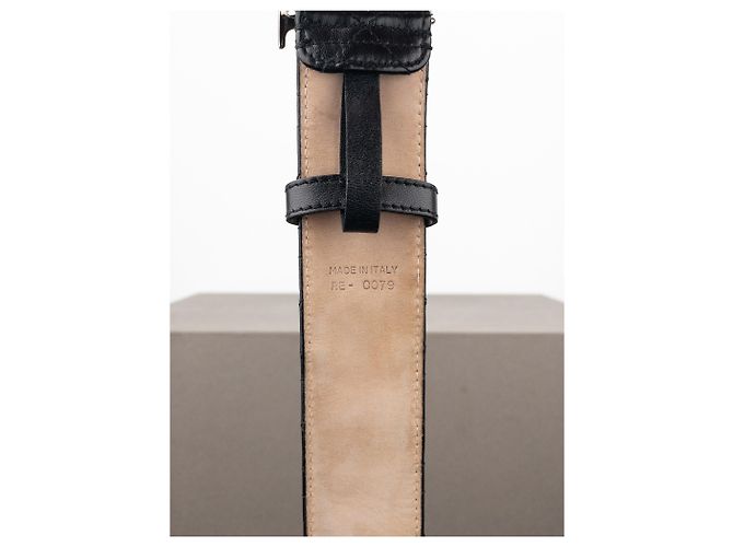 Cinturón de cuero con logo 'Lady Dior' - vista 6