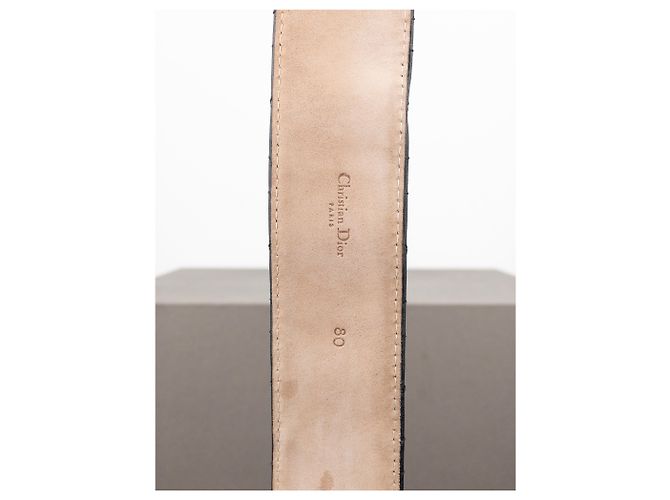 Cinturón de cuero con logo 'Lady Dior' - vista 7
