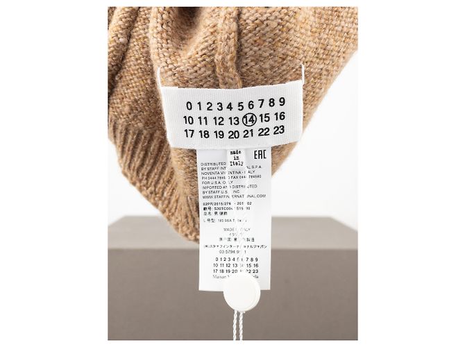 Maison Martin Margiela Strickmütze Maison Margiela AW17 Beige - Ansicht 4