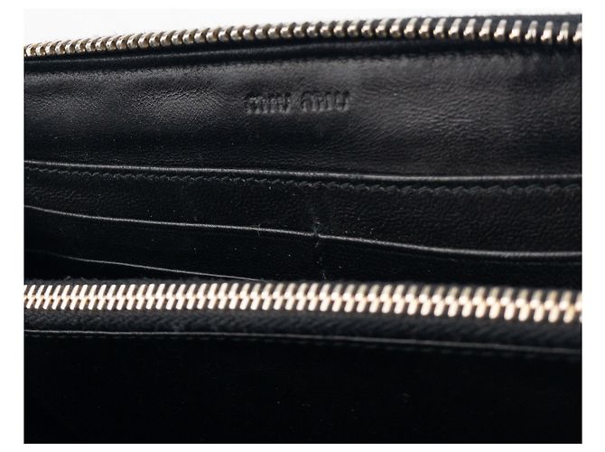 Cartera con cremallera acolchada Miu Miu de los 2000 Amarillo - vista 12