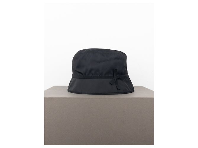 Cappello bucket con fiocco Prada anni 2000 Nero - vista 4