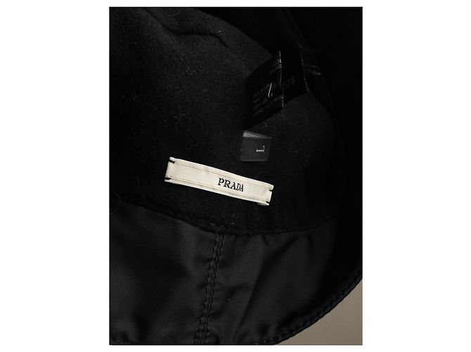 Cappello bucket con fiocco Prada anni 2000 Nero - vista 5