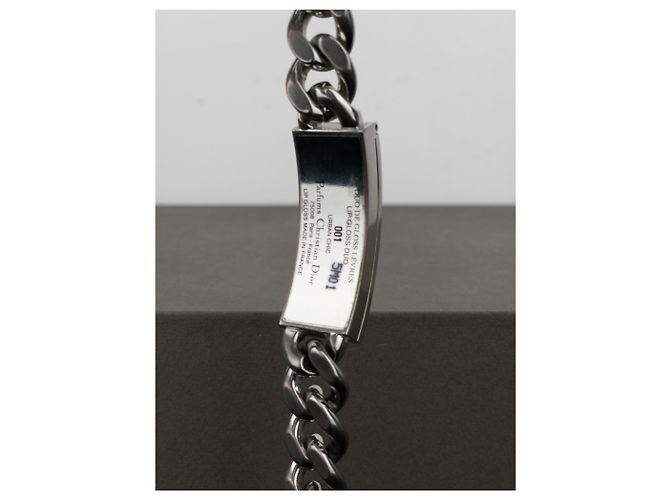 Bracciale Pill a catena cubana Dior di Galliano SS04 Argento - vista 6