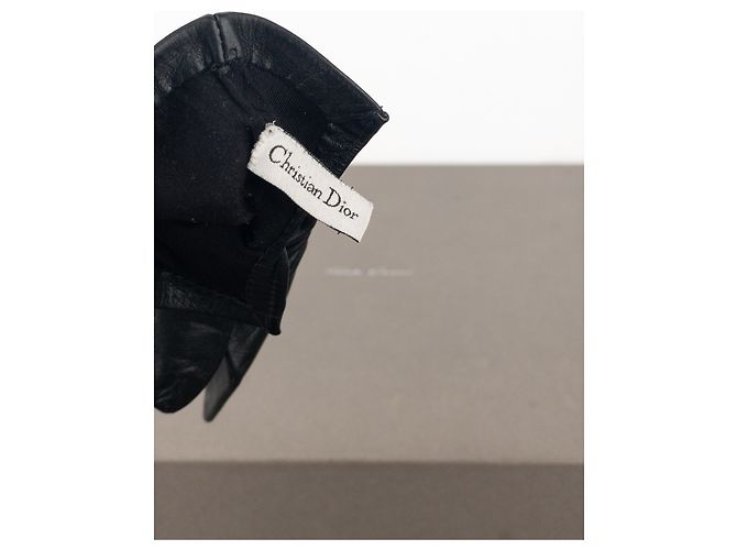 Lederhandschuhe 'Gaucho' SS06 von Dior by Galliano Schwarz - Ansicht 13