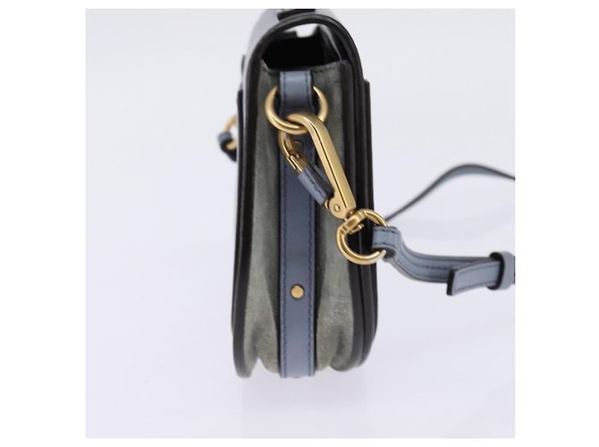 Chloé Borsa a tracolla Chloe Nile in pelle piccola Blu - vista 3