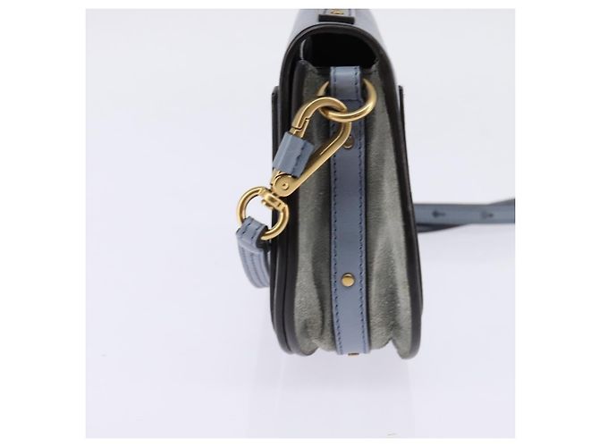 Chloé Borsa a tracolla Chloe Nile in pelle piccola Blu - vista 4
