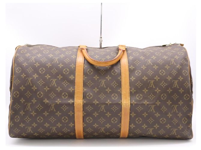 Borsa da viaggio Keepall 60 in tela Monogram con pelle Vachetta di Louis Vuitton Monogramma - vista 2
