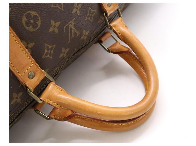 Borsa da viaggio Keepall 60 in tela Monogram con pelle Vachetta di Louis Vuitton Monogramma - vista 5