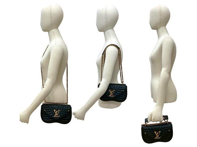 Borsa a catena PM New Wave in pelle Louis Vuitton Nero - vista 2