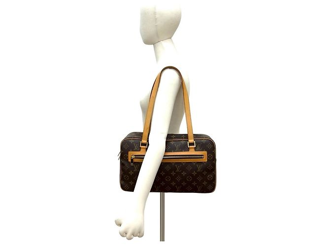 Louis Vuitton Cite GM Monogram Leder Tote Bag Braun - Ansicht 2