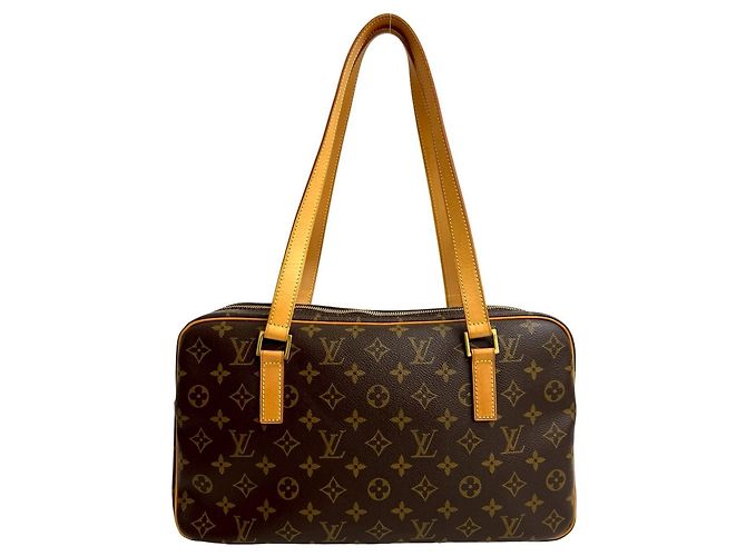Louis Vuitton Cite GM Monogram Leder Tote Bag Braun - Ansicht 3