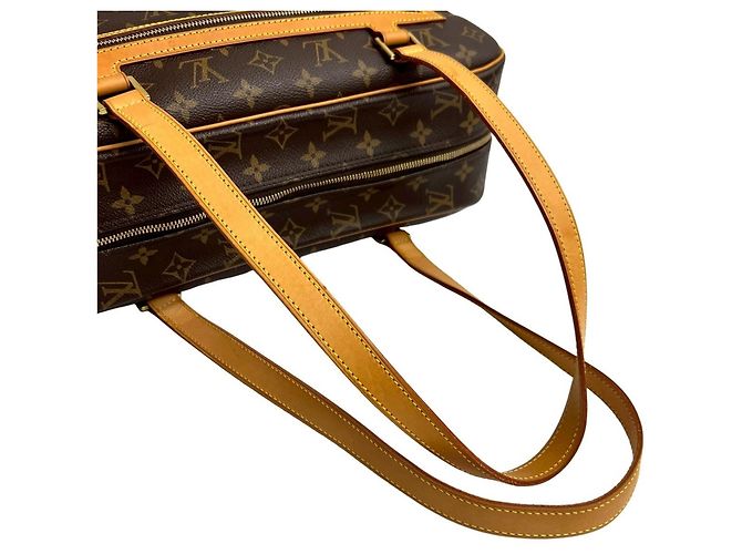 Louis Vuitton Cite GM Monogram Leder Tote Bag Braun - Ansicht 4