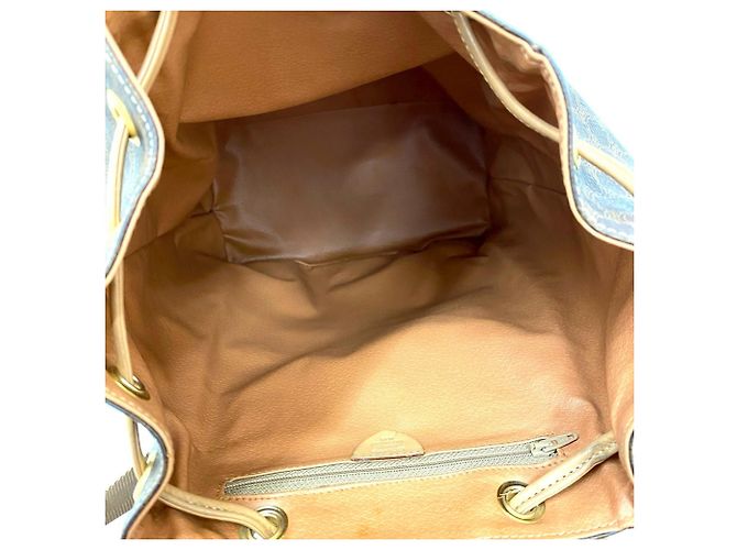 Céline Zaino in pelle Celine Macadam Blason Marrone - vista 9