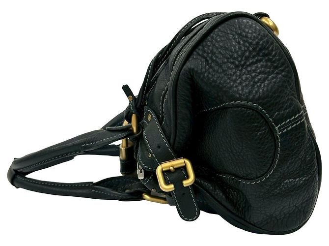 Borsa in pelle Paddington Stitch di Chloé Nero - vista 5