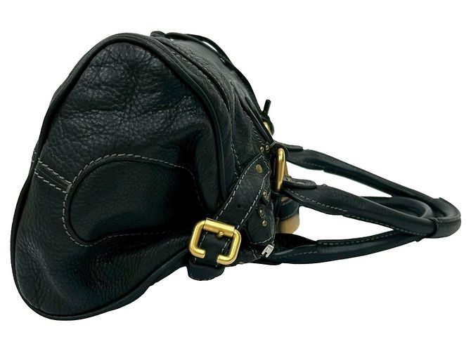 Borsa in pelle Paddington Stitch di Chloé Nero - vista 6