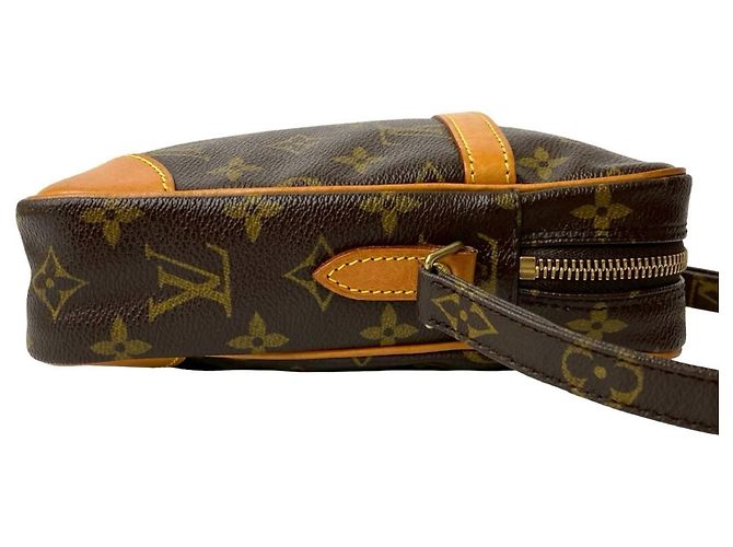 Bolsa de ombro mini Pochette Monogram Danube em couro Louis Vuitton Marrom - vista 6