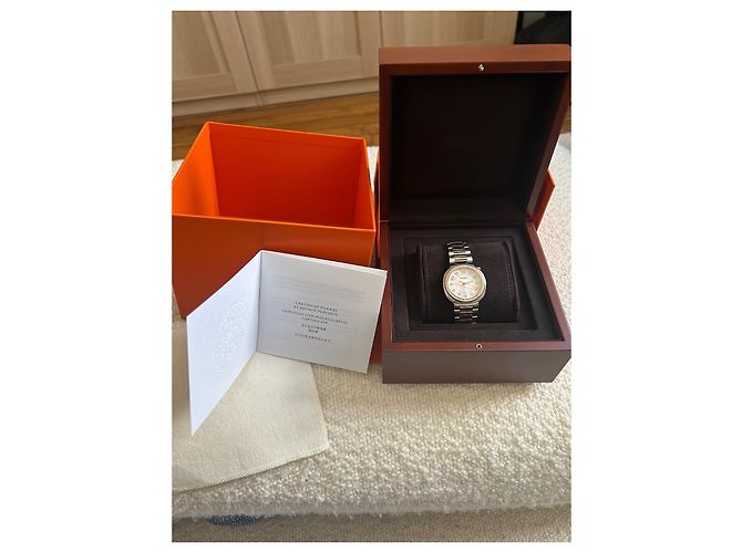 Hermès Cut Uhr 36mm Roségold Silber Hardware Gold hardware - Ansicht 3