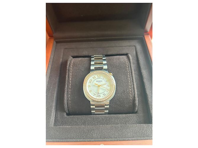 Hermès Cut Uhr 36mm Roségold Silber Hardware Gold hardware - Ansicht 4