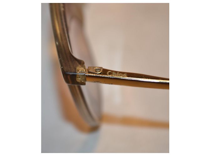 Occhiali da sole Chloé oro e multicolor Multicolore - vista 5