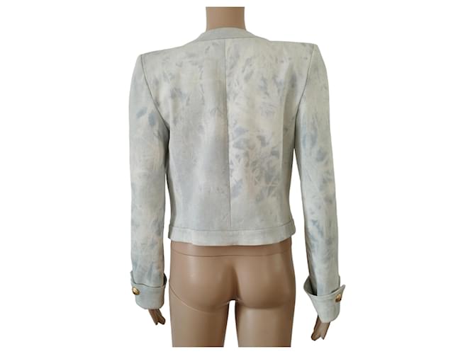 Balmain azul de algodón, efecto desgastado - vista 5