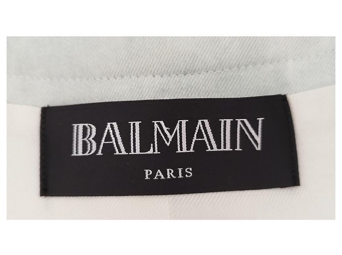 Balmain azul de algodón, efecto desgastado - vista 9