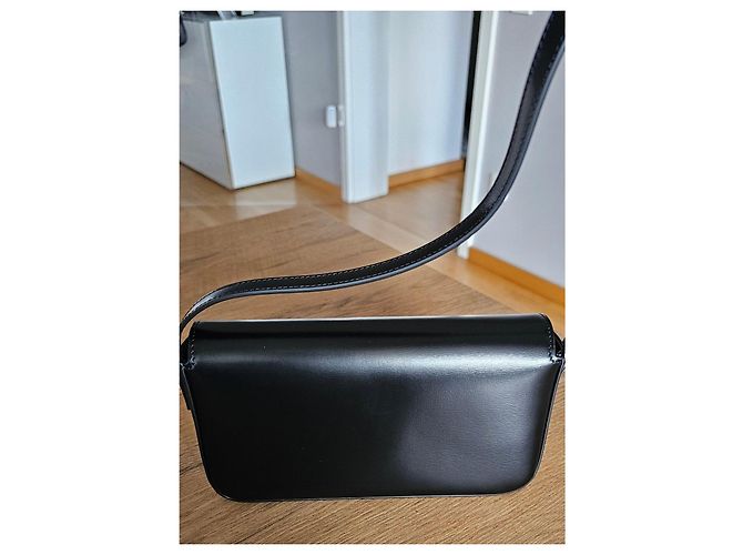 Céline Borsa a Spalla in Pelle Celine Triomphe Nero - vista 2