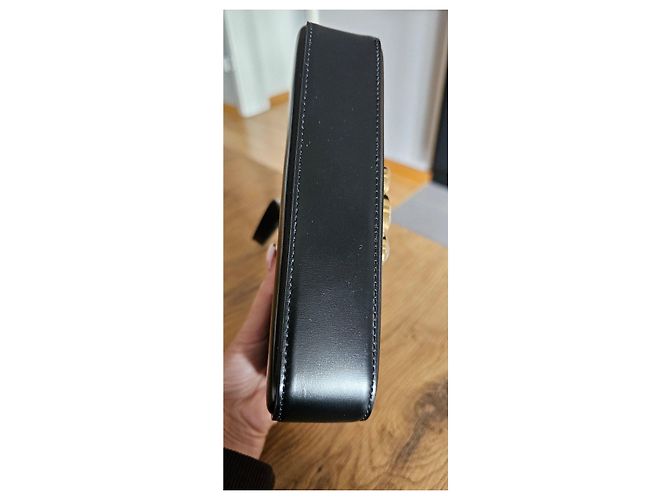 Céline Borsa a Spalla in Pelle Celine Triomphe Nero - vista 3