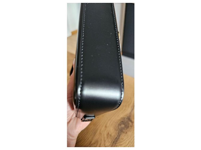 Céline Borsa a Spalla in Pelle Celine Triomphe Nero - vista 4
