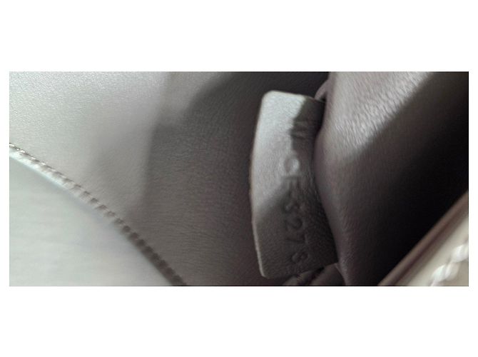 Céline Borsa a Spalla in Pelle Celine Triomphe Grigia Grigio - vista 7