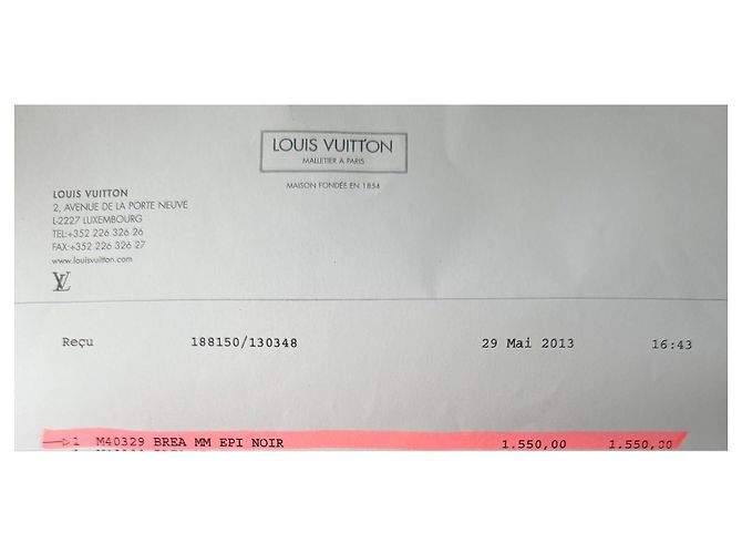 Borsa a Mano Louis Vuitton Epi Pelle Nera Nero - vista 7