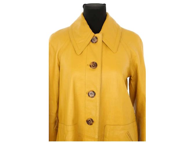 Rebecca Taylor Gelbe Lederjacke - Ansicht 2