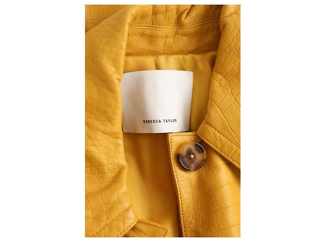 Rebecca Taylor Gelbe Lederjacke - Ansicht 5