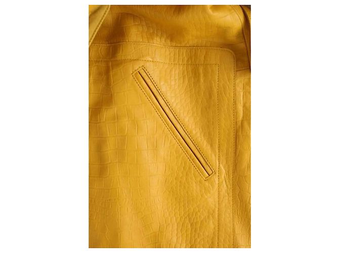 Rebecca Taylor Gelbe Lederjacke - Ansicht 6
