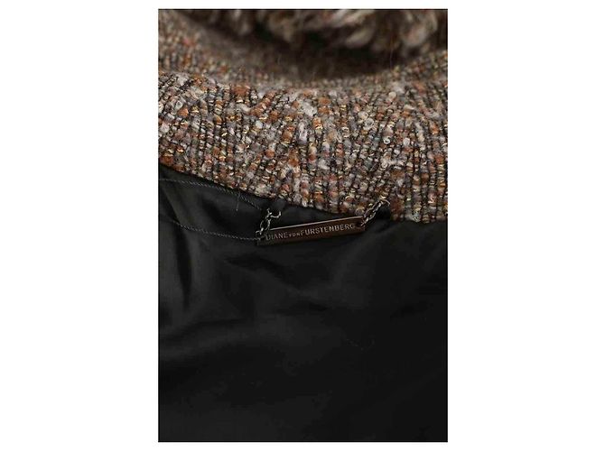 Diane Von Furstenberg Abrigo marrón Castaño - vista 5