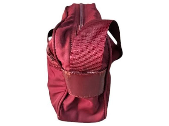 Prada Bordeaux Red Shoulder Crossbody Logo Bag - view 3