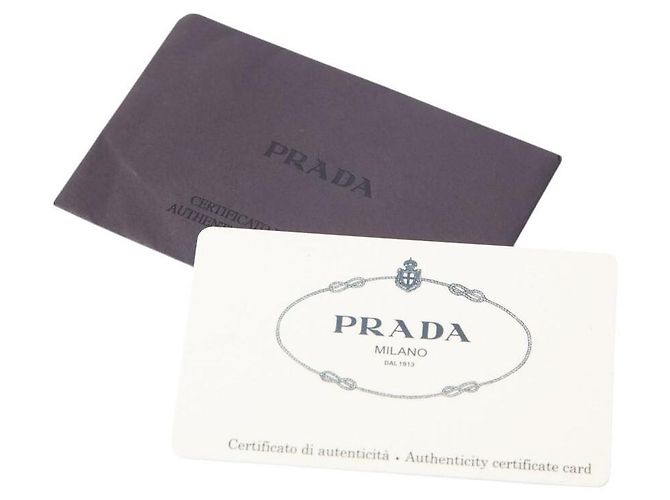 Borsa a tracolla piccola in nylon tessuto logo Prada in oro giallo D'oro - vista 10