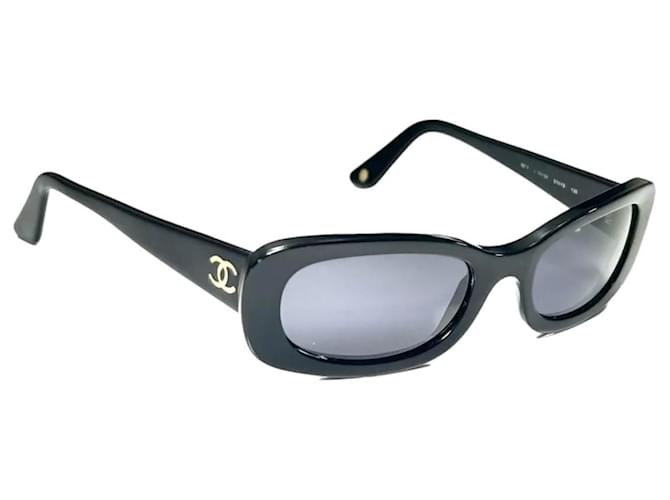 Occhiali da sole Chanel Logo CC Nero Oro 5011 D'oro - vista 3
