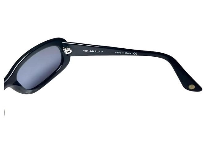 Occhiali da sole Chanel Logo CC Nero Oro 5011 D'oro - vista 4