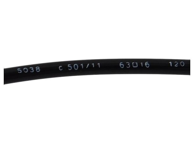 Faltbare Chanel CC Logo Sonnenbrille Schwarz Silber 5038 - Ansicht 8
