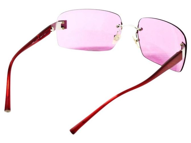 Gafas de sol sin montura CC logo rosa tintado Chanel 4026 - vista 2
