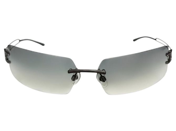 Gafas de sol sin montura Chanel CC Logo Gris Plata 4051 - vista 2