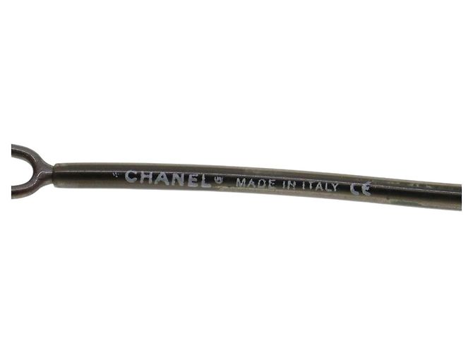 Gafas de sol sin montura Chanel CC Logo Gris Plata 4051 - vista 4