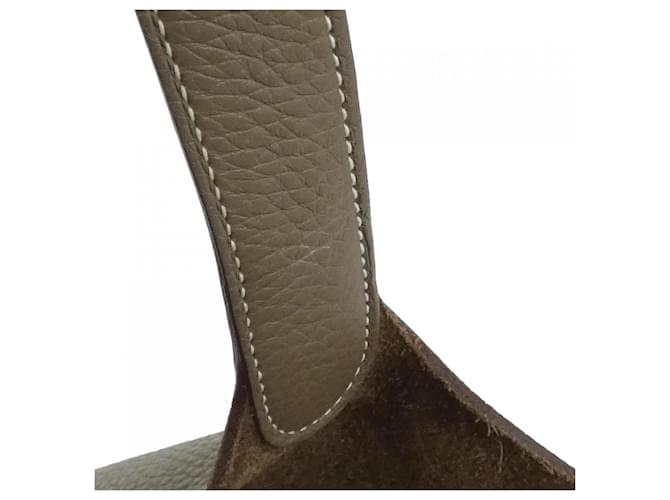 Borsa Hermès Picotin Lock MM Taupe - vista 4
