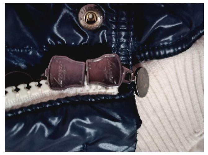 Giacca Moncler Leon trapuntata blu - vista 3