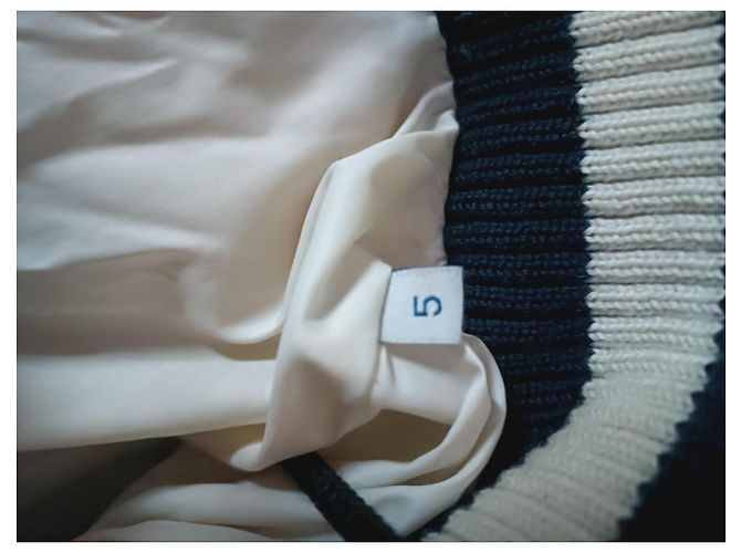 Giacca Moncler Leon trapuntata blu - vista 8